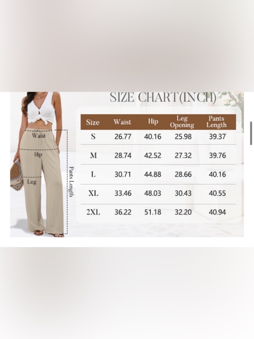 🆕Relaxed Wide-Leg Drawstring Pants - Picture 2 of 2
